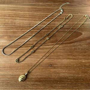 Gold necklace bundle